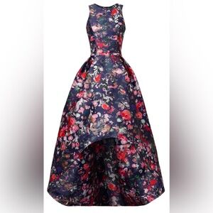 ML Monique Lhuillier Jadore Floral High-Low Dress gown, size 6